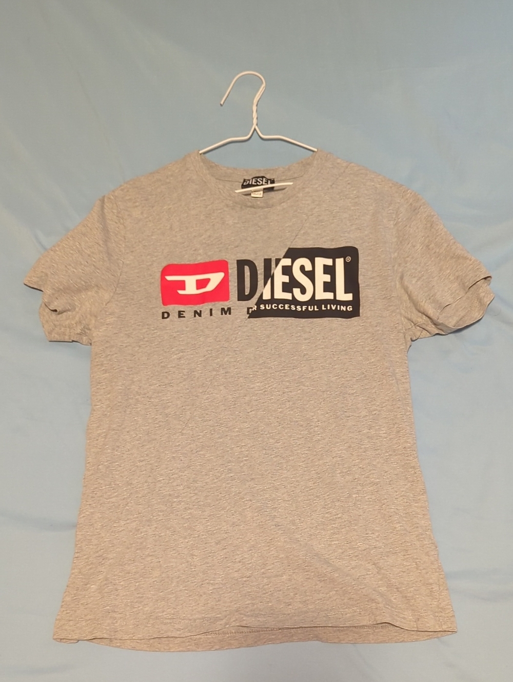 DIESEL MENS GREY TSHIRT MEDIUM